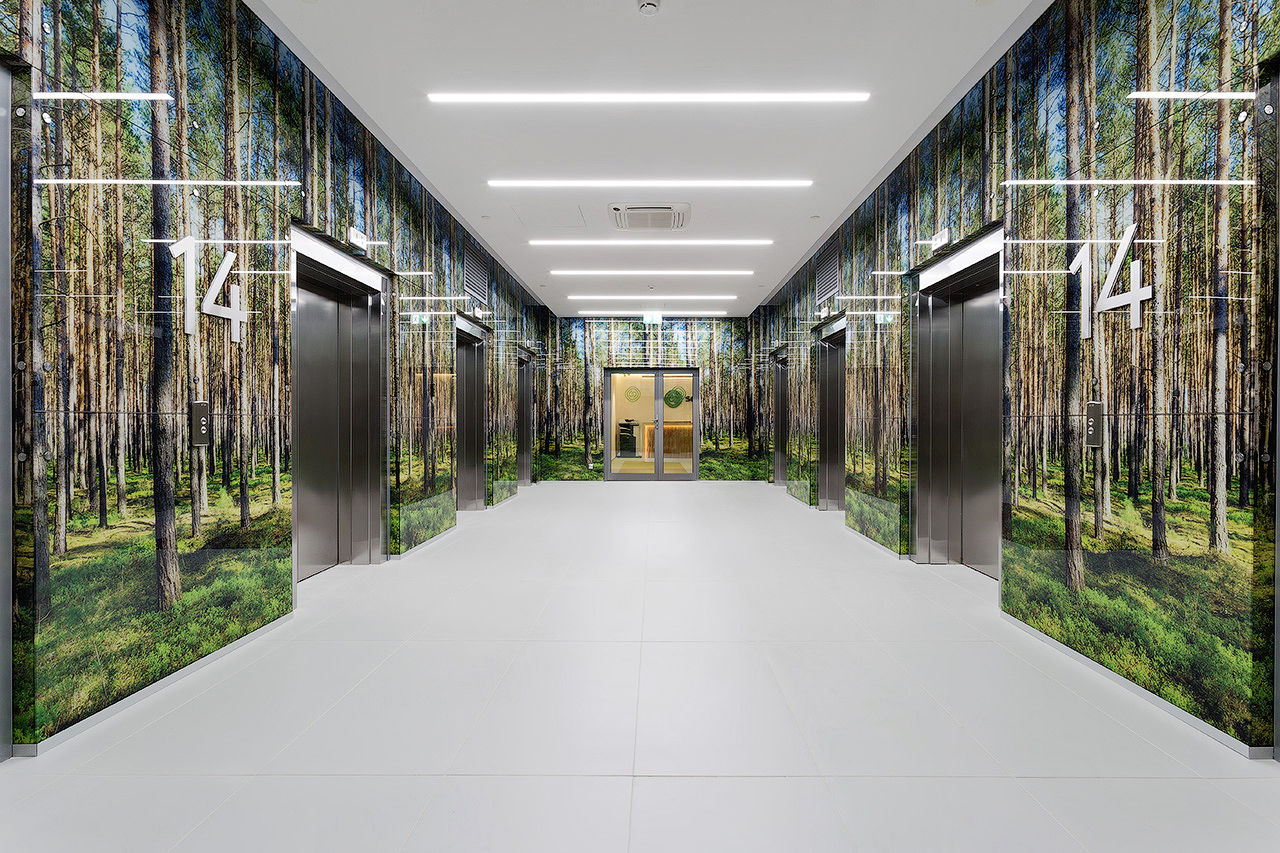 Фото Облицовка стеклом