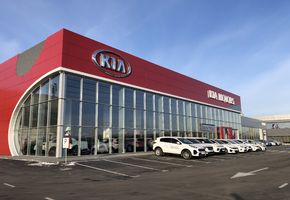 Навесные вентилируемые фасады в проекте Автосалон KIA