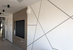 Облицовка панелями NAYADA-Regina в проекте Газпромнефть 18,19 этаж ДЦ Петр Столыпин