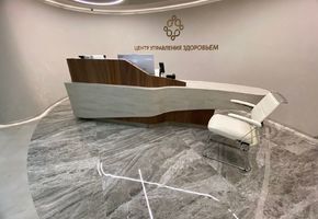 Мебель для приемных в проекте Центр управления здоровьем «Марциаль»
