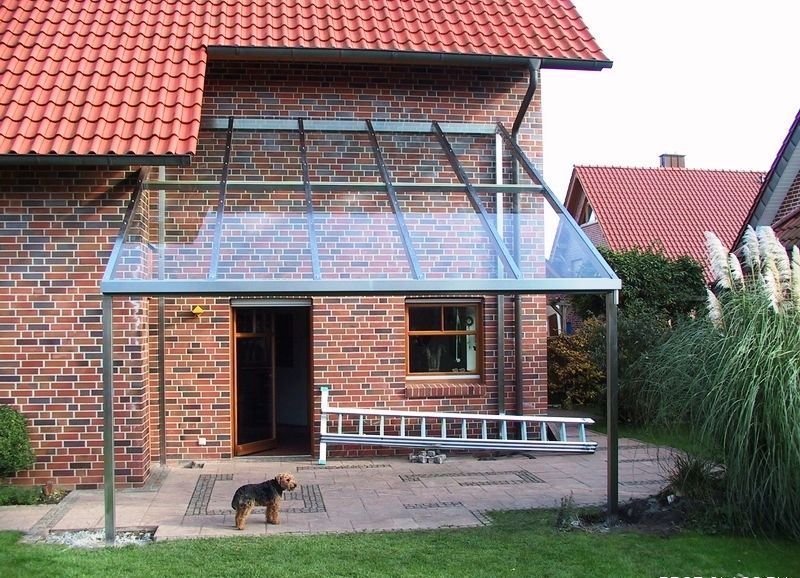 Фото Козырьки и навесы из стекла