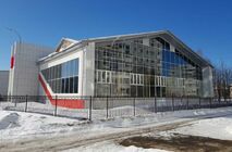 Монтаж фасадного остекления и противопожарных перегородок в СК Молодость