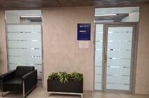Перегородка и дверь для офиса страховой компании Югория