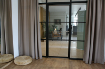 Перегородки и двери Nayada-Quadro для студии йоги г. Екатеринбург ул. Бажова, 70.